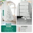 thumbnail image 6 of 7/8ft Full Artificial Christmas Tree - Realistic Pine Design, 1000/1300 Tips, Sturdy Metal Hinges & Base, Easy Assembly & Storage with Included Tree Skirt for Home/Office Holiday Decor, 6 of 17