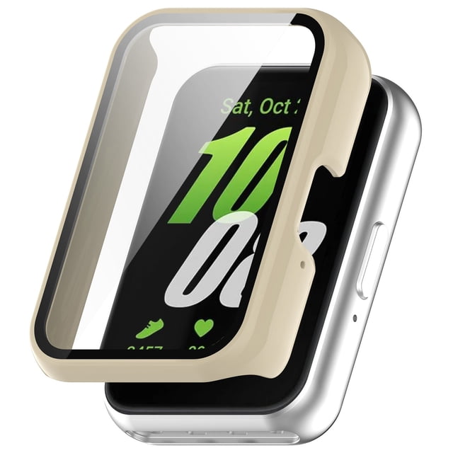 Integrated PC & Tempered Glass Case for Smartwatch Bands Durable Seamless Fit Easy Installation Universal Compatibility