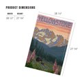 thumbnail image 4 of Lantern Press 1000 Piece Jigsaw Puzzle, Yellowstone National Park, Wyoming, Bear and Cubs with Flowers, 4 of 5