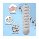 thumbnail image 5 of 20 piezas de anillos de carpeta con discos dorados, discos de metal para cuadernos y planificadores, álbumes de recortes (plata), 5 of 5