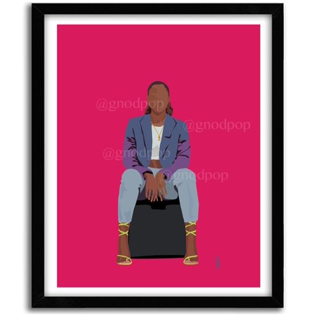 POSTER Insecure Art Print Poster- TV Show Issa Rae Poster, Minimalist Poster, Best Friend Home Decor, Black Art Print-UNFRAMED