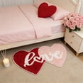thumbnail image 4 of Valentines Day Gifts for Her Bathroom Rug Cute Valentines Door Mat Bath Mat Lover Shape Shower Bathroom Decoration Heart Rug Non Sliped Washable New Style-vlt-27, Multicolor, 4 of 6