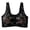 Black, variant on Wireless Daisy Jelly Bras for Women, Front Closure Seamless Bra Post Surgery Comfort No Underwire Push Up Bralettes
