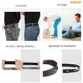 thumbnail image 5 of WHIPPY No Buckle Elastic Belt for Men, Nylon Stretch Buckle Free Belt for Jeans Pants, 5 of 7