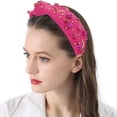 thumbnail image 5 of Diadema anudada para mujer, banda para el cabello con adornos superiores, elegante y a la moda., 5 of 5