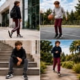 thumbnail image 3 of Pro Athlete Boys Sweatpants - 3 Pack Active Performance Fleece Jogger Pants for Kids (8-20), 3 of 7