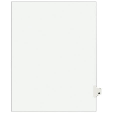 UPC: 0072782010478 | Avery Individual Legal Dividers Avery Style  Letter Size  Side Tab #47 (1047)