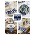 thumbnail image 4 of Hokiten Kitchen Dinner Napkins Set of 4 Navy Blue Anchor Cloth Napkins Reusable Washable Table Napkins for Weddings Cocktail Parties Holiday Table Decor 20x20 Inch, 4 of 8