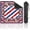 Color5, variant on American Mahjong Mat with Bag, 31.5"x 31.5" Non Slip Cute Red Cherries Blue Pink Ribbon Blue Striped , Gaming Pad for Mahjong, Poker, Dominoes, Card and Board Tile Games, 4th of July Decor