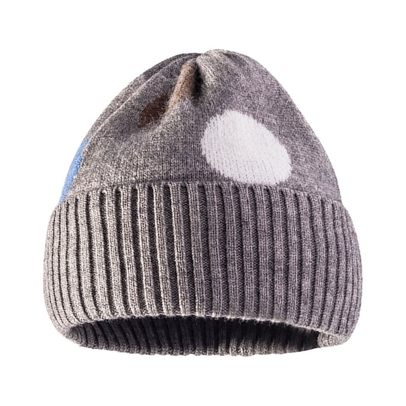Dyfzdhu Women Fashion Winter Warm Outdoor Roll Brim Cold Hat Ear Protecter Wool Gray