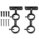 thumbnail image 3 of Double Curtain Rod Bracket Holders - 2-Pack Adjustable Support Brackets for Enhanced Window Treatment Stability and Style, 3 of 5