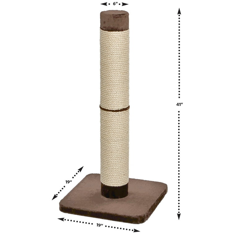 MidWest Homes for Pets Large Extra Tall Kitty Cat Scratching Post Brown Tan XXL Size Walmart