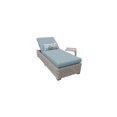 thumbnail image 1 of Coast Chaise Longue en Osier pour Patio avec Table d'Appoint, 1 of 2