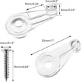 thumbnail image 2 of 50 Pcs Glass Retainer Clips Kit, Plastic Retainer Clips with Included Screws for Cabinet Doors, Mirrors, Glass Panels and More, Easy Installation (Clear), 2 of 7