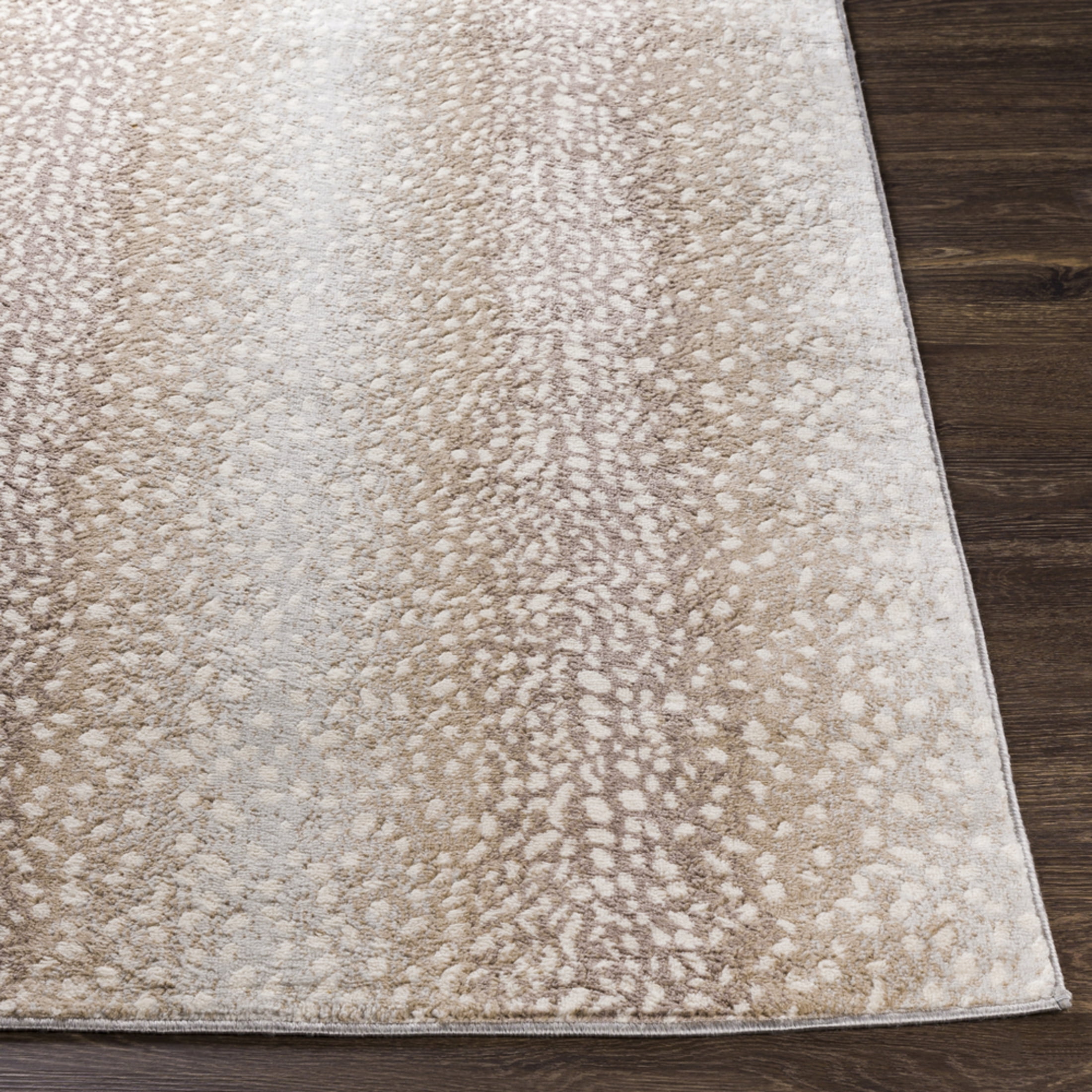 Livabliss Area Rugs for Living Room, 7x9 Roma Modern Beige Rug, Bedroom Dining Room Home Decor Stain Resistant Carpet (6'7" x 9')