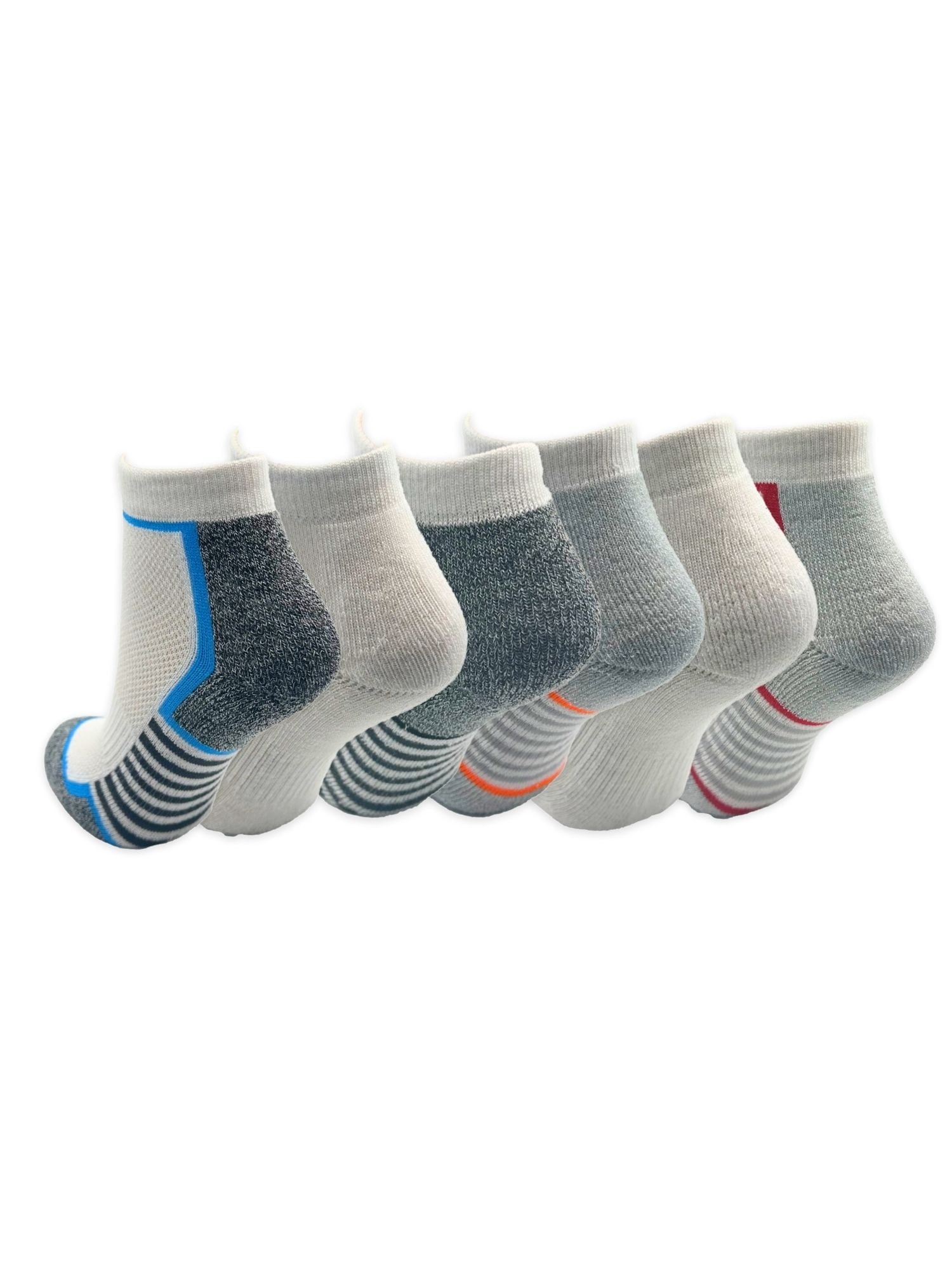 Wonder Nation Boys Ankle Socks, 6-Pack, Sizes S-L
