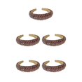 thumbnail image 3 of Diadema con cuentas de cristal Qarigey Tocado cierre ancho Flexible, 3 of 6
