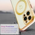 thumbnail image 4 of XIHAMA Magnetic iPhone 16/Pro/Plus/Pro Max Case, Cute Luxury Rainbow Color Phone Case with Love Heart Pattern, Electroplated Edge Camera Lens Protection Shockproof Phone Case for Women, 4 of 4