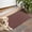Maroon Yellow Checkerboard Maroon Pattern, variant on Maroon Yellow Checkerboard Maroon Pattern Indoor Door Mat 16"x24", Washable Non-Slip Decorative Rug for Entrance, Kitchen, Bathroom