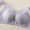 thumbnail image 6 of Hinvhai Mastectomy Bra for Breast Prosthesis Women Everyday Bra Purple 42/95C, 6 of 6