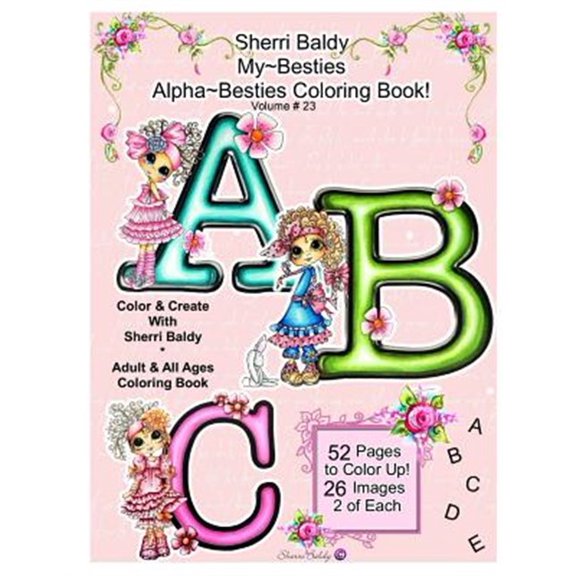 Pre-Owned Sherri Baldy My Besties Alphabet Besties Coloring Book