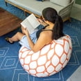 thumbnail image 5 of Big Joe Tuffet Weatherproof Bean Bag Chair, Paprika Bella Sunmax , Durable Weather Resistant Fabric, 2.5 feet Teardrop, 5 of 7