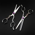 thumbnail image 5 of Kit de tijeras profesionales para cortar el cabello, acero inoxidable 440C, juego de tijeras de barbero para hombres y mujeres., 5 of 5
