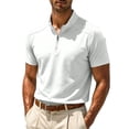 thumbnail image 2 of Vetsdori Work Shirts for Men Short Sleeve Summer Pullover Fashion Casual Plain Stand-Up Collar Travel Mens T-Shirts, 2 of 7