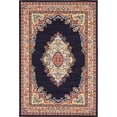 thumbnail image 1 of Unique Loom 3128739 6 9 feet (6' x 9') Mashad Area Rug, 6 x 9, Navy Blue/Ivory, 1 of 10