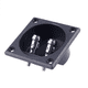 thumbnail image 5 of 10X Copa del Terminal Caja de Altavoz Tipo de Borne Doble Forma Cuadrada Negro, 5 of 5