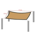 thumbnail image 3 of Summer Savings Clearance! Boovnll Sun Shades Outdoor Patio, 6.6x13.2Ft Rectangle Sand UV Block Sunshade Mesh Insulation Permeable Heavy Duty Shade Cloth for Outdoor Patio Yard Garden, Sun Shade, 3 of 6