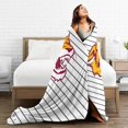 thumbnail image 5 of Bethune-Cookman A University Fleece Blanket, Very Soft Microfiber Flannel Blanket for Couch Warm and Cozy for All Seasons, 5 of 6