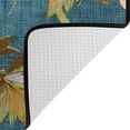 thumbnail image 5 of SKYSONIC 36x24in Spring Flower Bird Area Rug, Vintage Blue Non-Slip Floor Carpet for Indoor Living Dining Room Bedroom, 5 of 7