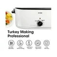 thumbnail image 5 of Superjoe 26 QT Electric Roaster Oven with Self-Basting Lid, Removable Pan, and Cool-Touch Handles, White, 5 of 11