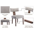thumbnail image 4 of Sillas de Comedor RIVOVA Juego de 6 Estilo Mid Century en Cuero Sintético Gris, 4 of 8