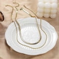 thumbnail image 4 of 14K Gold/Silver Plated Snake Chain Necklace Herringbone Necklace Gold Choker Necklaces for Women Girl Gifts Jewelry 1.5/3/5MM(W) 14"/16"(L), 4 of 4