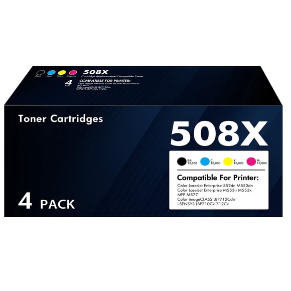 Juego de cartuchos de tóner SMILINK 508X 508A para HP Laserjet M553