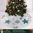 thumbnail image 6 of FMSHPON Colorful Childish Pstarfish Texture Xmas Christmas Tree Skirt Stand Mat for Holiday Party Decoration Indoor Outdoor 36 inches, 6 of 6