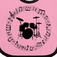 thumbnail image 4 of Inktastic Drummer Percussionist Music Gift Boys or Girls Baby Bib, 4 of 4