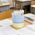 thumbnail image 4 of JOGZMZ Large Capacity Pencil Case With Standing Function, Durable Canvas Stationery Bag, Portable Desk Organizer with Handle for Office and Home Use, 4 of 6