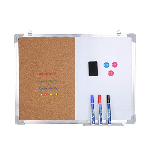 24?18? Combo Boards Hanging Board Half Cork Half whiteboard for Home