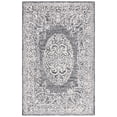 thumbnail image 2 of SAFAVIEH Precious Darrin Quatrefoil Area Rug, Black/Ivory, 6' x 6' Round, 2 of 10
