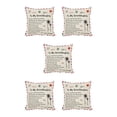 thumbnail image 3 of Inteprter Pillow Cover Fiber Square Throw Pillow Cover Lettering Washable Sofa Cushion Case, Type 14 Type5 NO5, 3 of 6