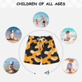 thumbnail image 6 of Orange Cow Pattern Swim Trunks Quick Dry Beach Pool Board Shorts Lightweight Stylish Print Sizes 2T to XL, 6 of 8