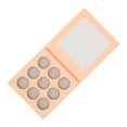 thumbnail image 2 of Caja De Sombra De Ojos Vacía, Portátil, 9 Compartimentos, Resistente Al Agua, Bricolaje, Paleta De Maquillaje Vacía, Contenedor De ABS Para Tienda De Cosméticos Para ANGGREK Empty Makeup Palette, 2 of 8