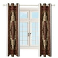 thumbnail image 4 of Bohemia Window Blackout Curtain 3d Printed Blackout Curtain Bedroom Living Room Hotel Window 2 Panel Shade, 4 of 6