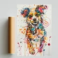 thumbnail image 2 of Chinese Shar Pei Dog Poster Wall Art for Bedroom Living Room Funny Graffiti Dog Picture Cool Dog Decor Wall Art, 2 of 6