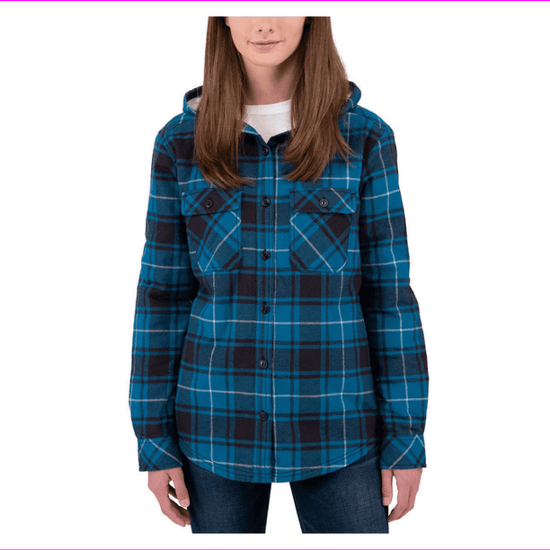 women's quilted flannel jacket