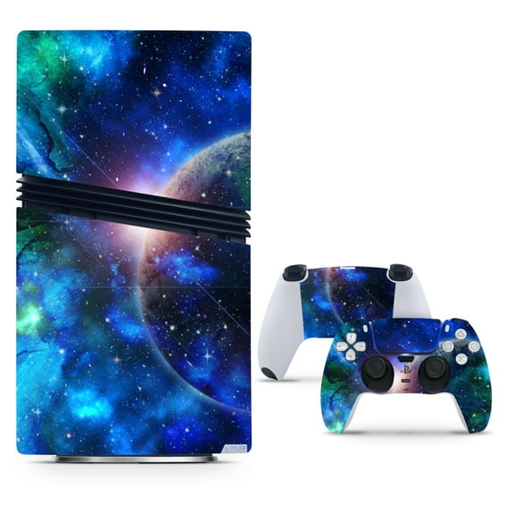 Vinyl Wrap Skin Galaxy Decal Compatible with PS5 Pro Digital  2 Controller Skins