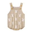 thumbnail image 2 of UACY Baby Girl Boy Knit Easter Bunny Romper Sleeveless Bodysuit Jumpsuit My 1st Easter Outfit Cute Spring Clothes, 2 of 6